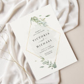 Botanische Waterverf Foliage Elegant Wedding Save The Date