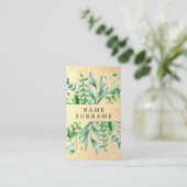 Botanische Waterverf Gold Verticaal Visitekaartje (Staand voorkant)