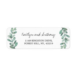 Botanische Waterverf Greenery Eucalyptus Etiket