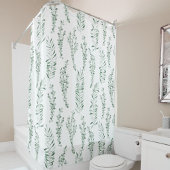 Botanische Waterverf Greenery Leaves Douchegordijn