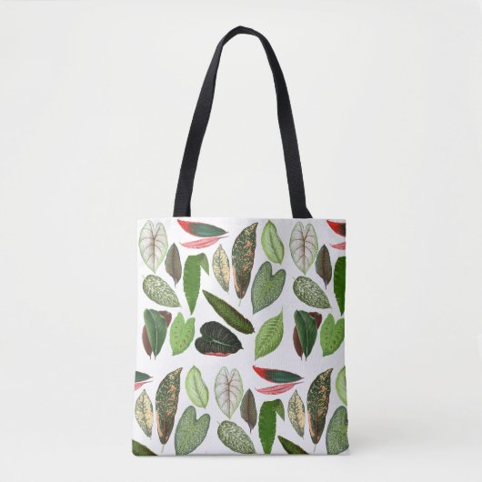 Botanische Waterverf Greenery Leaves Tote Bag (Voorkant)