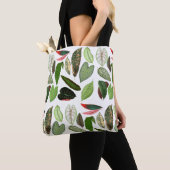 Botanische Waterverf Greenery Leaves Tote Bag (Dichtbij)