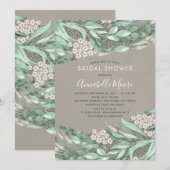 Botanische Waterverf Greenery Vrijgezellenfeest Kaart (Voorkant / Achterkant)