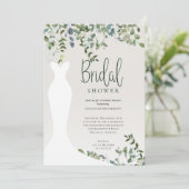 Botanische Waterverf Greenery Vrijgezellenfeest Kaart (Staand voorkant)