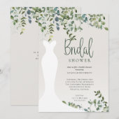 Botanische Waterverf Greenery Vrijgezellenfeest Kaart (Voorkant / Achterkant)