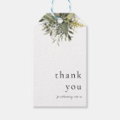 Botanische Waterverf Greenery Wedding Favor Labels Cadeaulabel (Voorkant)