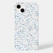Botanische waterverf grijs blauw bladeren op wit Case-Mate iPhone case (Achterkant)