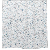 Botanische waterverf grijs blauw bladeren op wit