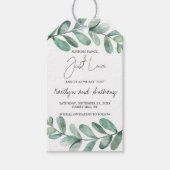 Botanische Waterverf groen Eucalyptus Gift Labels Cadeaulabel (Voorkant)