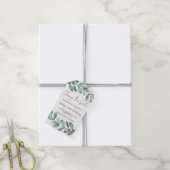 Botanische Waterverf groen Eucalyptus Gift Labels Cadeaulabel (Met Touw)