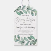 Botanische Waterverf groen Eucalyptus Gift Labels Cadeaulabel (Voorkant)