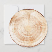 Botanische waterverf groen houten plak rustiek kaart (Achterkant)