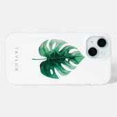 Botanische Waterverf Groen Monstera Leaf Case-Mate iPhone Case (Achterkant (horizontaal))