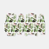 Botanische Waterverf  groene bladeren Bedankdoosjes (Uitgevouwen)