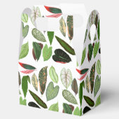 Botanische Waterverf  groene bladeren Bedankdoosjes (Geopend)