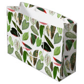 Botanische Waterverf groene bladeren Groot Cadeauzakje (Achterkant Gekanteld)
