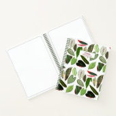 Botanische Waterverf groene bladeren Notitieboek (Binnen)