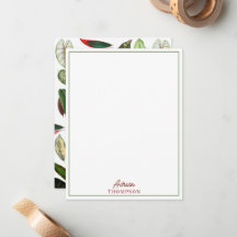 Botanische Waterverf  groene bladeren