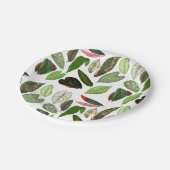 Botanische Waterverf groene bladeren Papieren Bordje (Gekanteld)