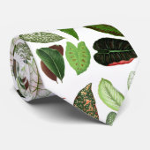 Botanische Waterverf  groene bladeren Stropdas (Opgerold)