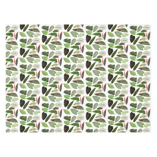 Botanische Waterverf  groene bladeren Tafelkleed (Voorkant (Horizontaal))