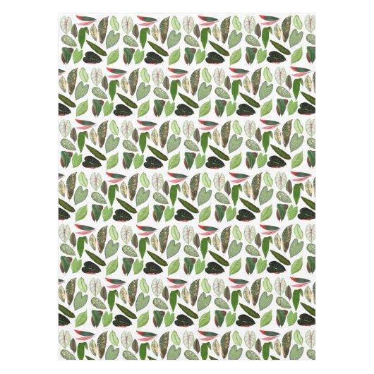 Botanische Waterverf  groene bladeren Tafelkleed (Voorkant)