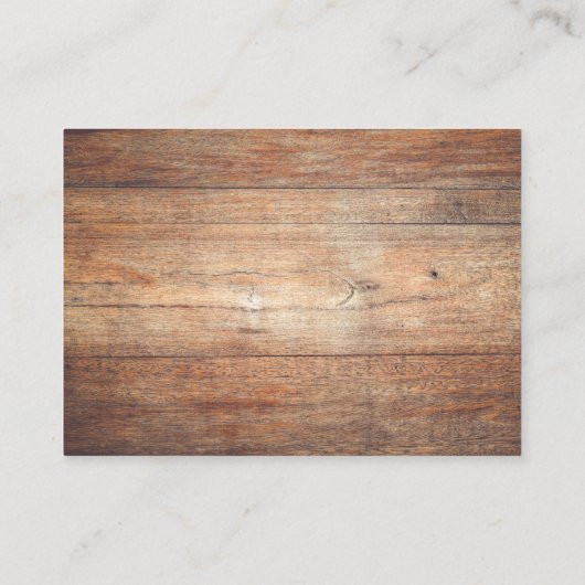 Botanische Waterverf Hout Wedding Website RSVP Informatiekaartje (Achterkant)