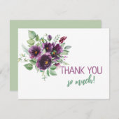 Botanische Waterverf Ik dank u voor uw kaart (Voorkant / Achterkant)