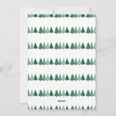 Botanische Waterverf Kerstboom vakantie Kaart (Achterkant)