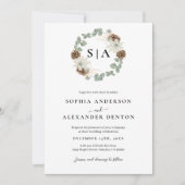 Botanische waterverf krans kaart (Voorkant)