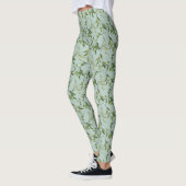 Botanische Waterverf Leaf All-Over Print Leggings (Links)
