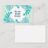 botanische waterverf met een matchbox plaatskaartje (Voorkant / Achterkant)