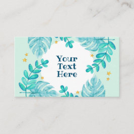 botanische waterverf met een matchbox plaatskaartje