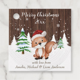 Botanische Waterverf met elegante kerst Bedankjes Labels