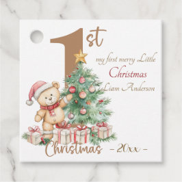 Botanische Waterverf met elegante kerst Bedankjes Labels