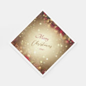 Botanische Waterverf met elegante kerst Servet (Hoek)