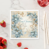 Botanische Waterverf met elegante kerst Servet (Insitu)