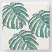 Botanische Waterverf met leder Onderzetter (Voorkant)