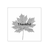 Botanische waterverf met maapelblad rubberstempel (Afrduk)