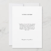 Botanische Waterverf Orchidee bruiloft uitnodiging (Achterkant)