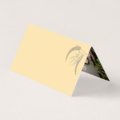 Botanische Waterverf Peace Love Christmas Kaart (Achterkant)