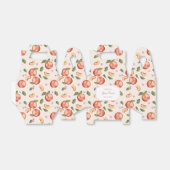 Botanische Waterverf Perziken & Bloesems Bedankdoosjes (Uitgevouwen)