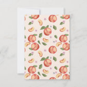 Botanische Waterverf Perziken & Bloesems Bedankkaart (Achterkant)