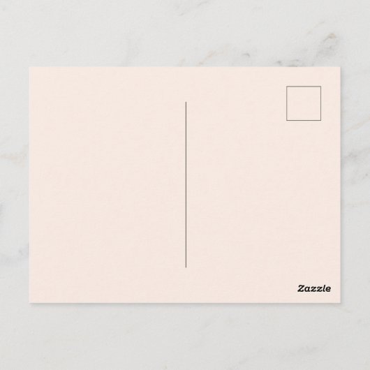 Botanische Waterverf Perziken & Bloesems Briefkaart (Achterkant)