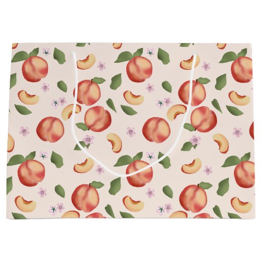 Botanische Waterverf Perziken & Bloesems Groot Cadeauzakje (Voorkant)