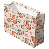 Botanische Waterverf Perziken & Bloesems Groot Cadeauzakje (Voorkant Gekanteld)