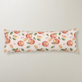 Botanische Waterverf Perziken & Bloesems Lichaamskussen (Achterkant)