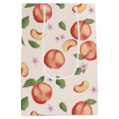 Botanische Waterverf Perziken & Bloesems Medium Cadeauzakje (Achterkant)