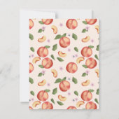 Botanische Waterverf Perziken & Bloesems Notitiekaartje (Achterkant)