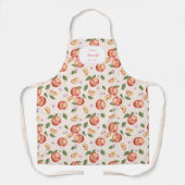 Botanische Waterverf Perziken & Bloesems Schort (Voorkant)